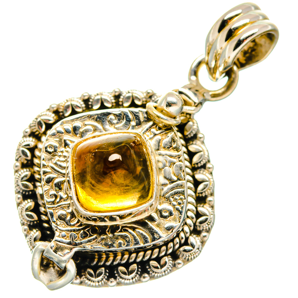 Citrine Pendants handcrafted by Ana Silver Co - PD20107
