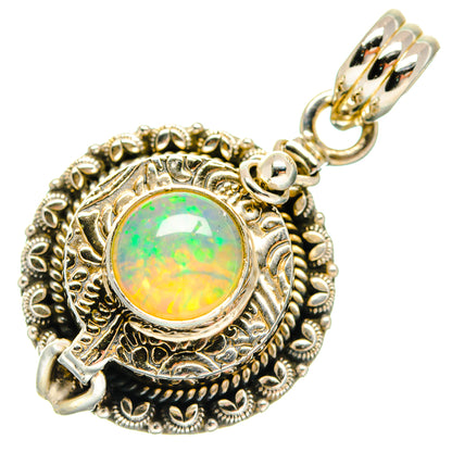 Ethiopian Opal Pendants handcrafted by Ana Silver Co - PD20108 - Photo 2