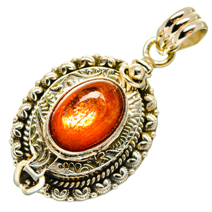 Sunstone Pendants handcrafted by Ana Silver Co - PD20109