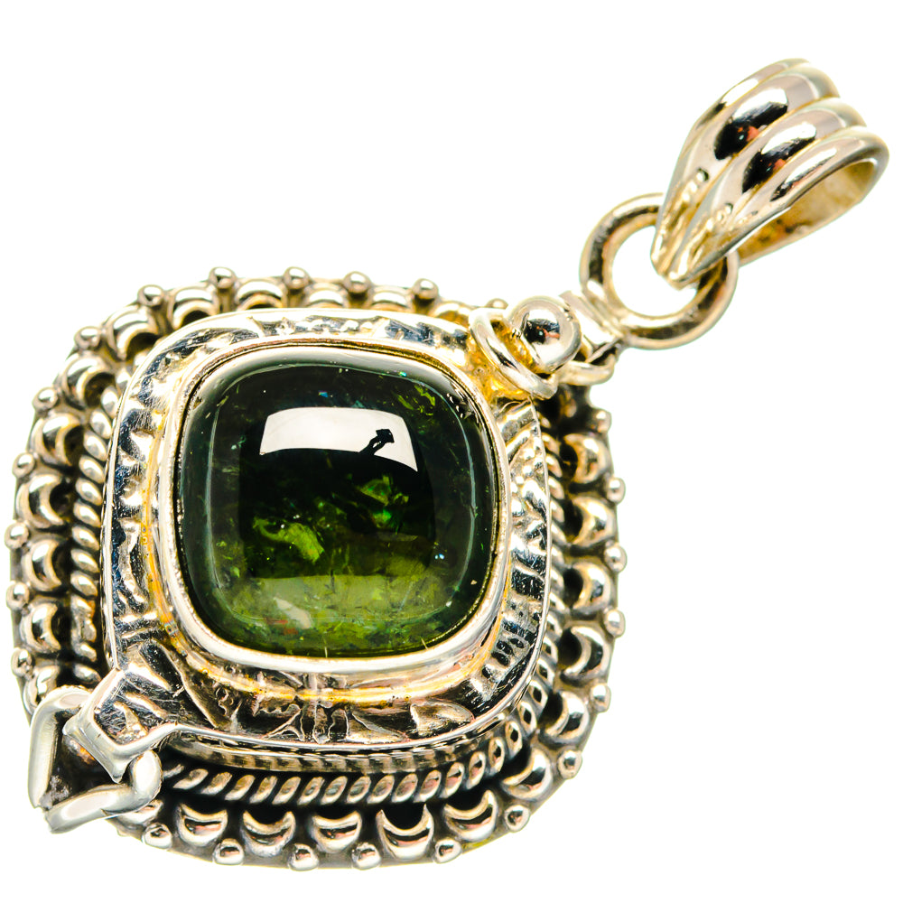 Green Tourmaline Pendants handcrafted by Ana Silver Co - PD20110