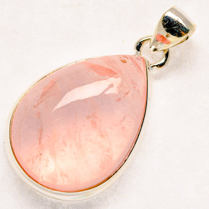 Rose Quartz Pendants handcrafted by Ana Silver Co - PD20129