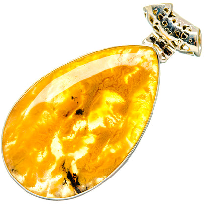 Plume Agate Pendants handcrafted by Ana Silver Co - PD20136