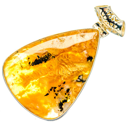 Plume Agate Pendants handcrafted by Ana Silver Co - PD20138