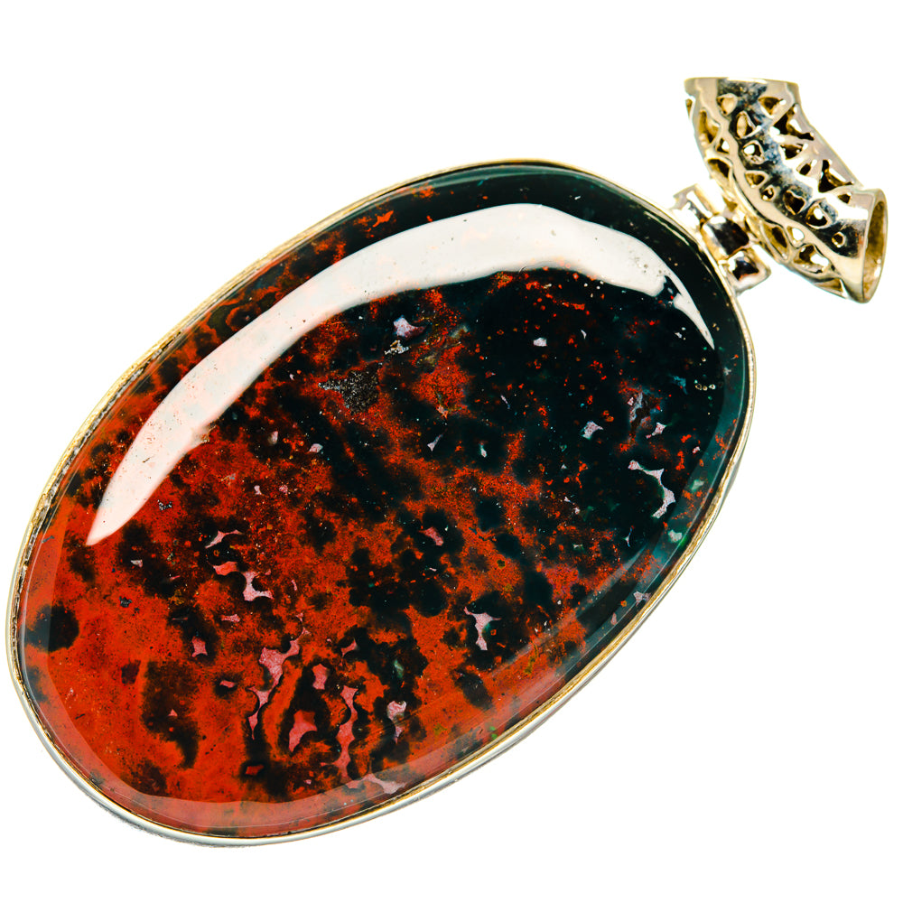 Bloodstone Pendants handcrafted by Ana Silver Co - PD20140