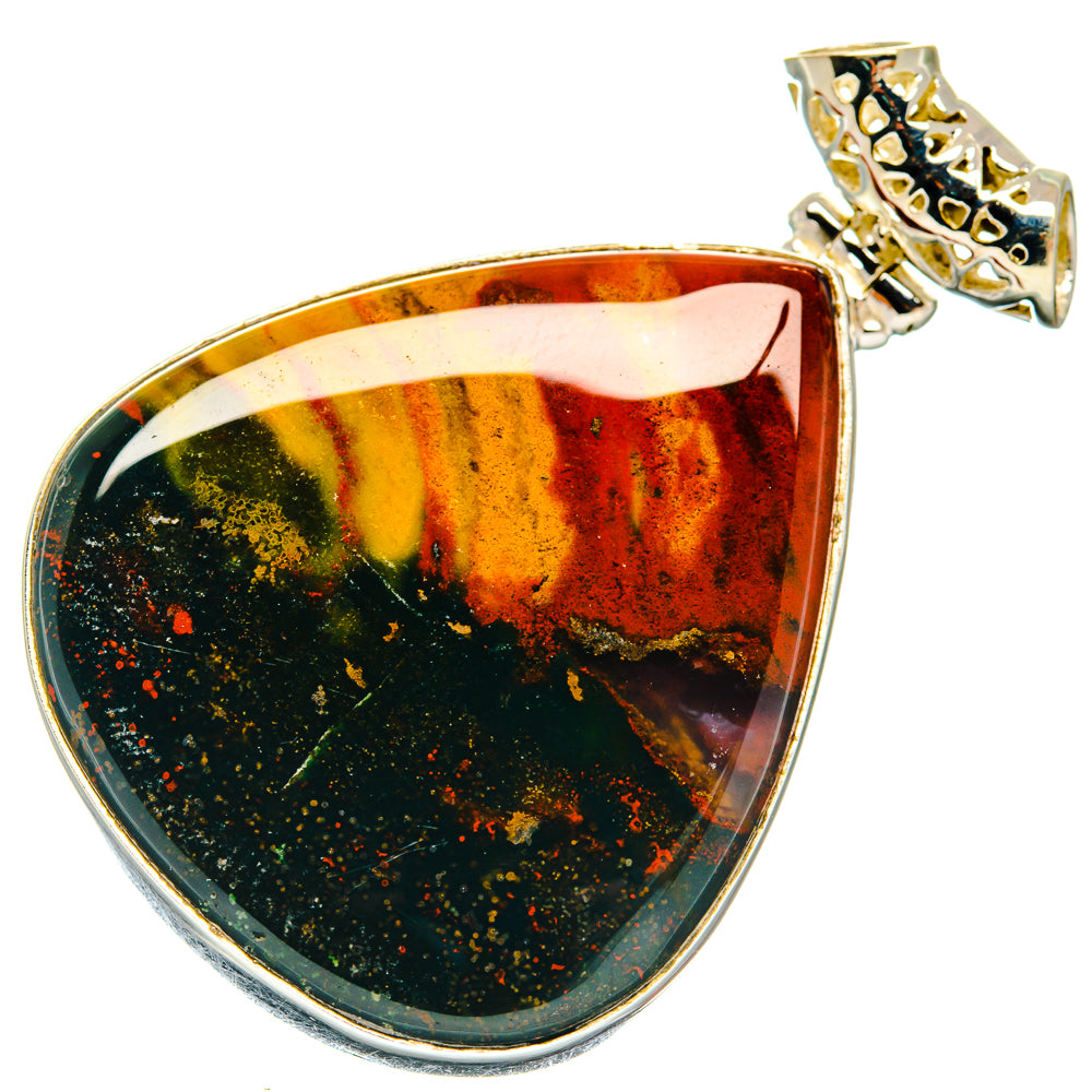 Bloodstone Pendants handcrafted by Ana Silver Co - PD20147