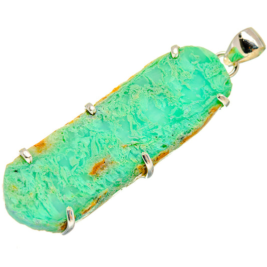 Chrysoprase Pendants handcrafted by Ana Silver Co - PD20155