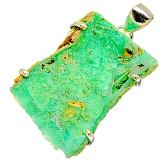 Chrysoprase Pendants handcrafted by Ana Silver Co - PD20158