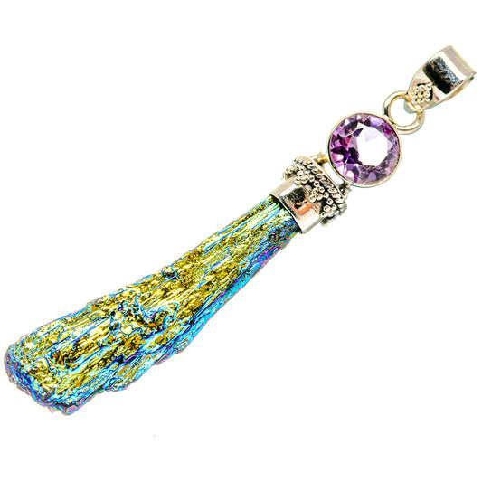 Titanium Druzy Pendants handcrafted by Ana Silver Co - PD20162
