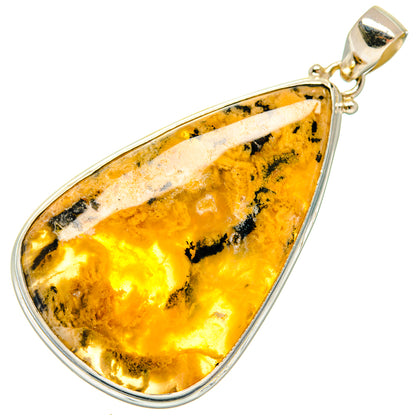 Plume Agate Pendants handcrafted by Ana Silver Co - PD20171