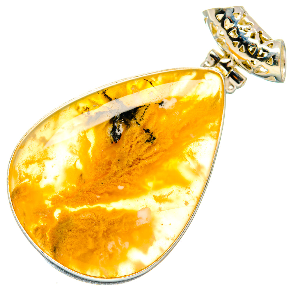 Plume Agate Pendants handcrafted by Ana Silver Co - PD20172