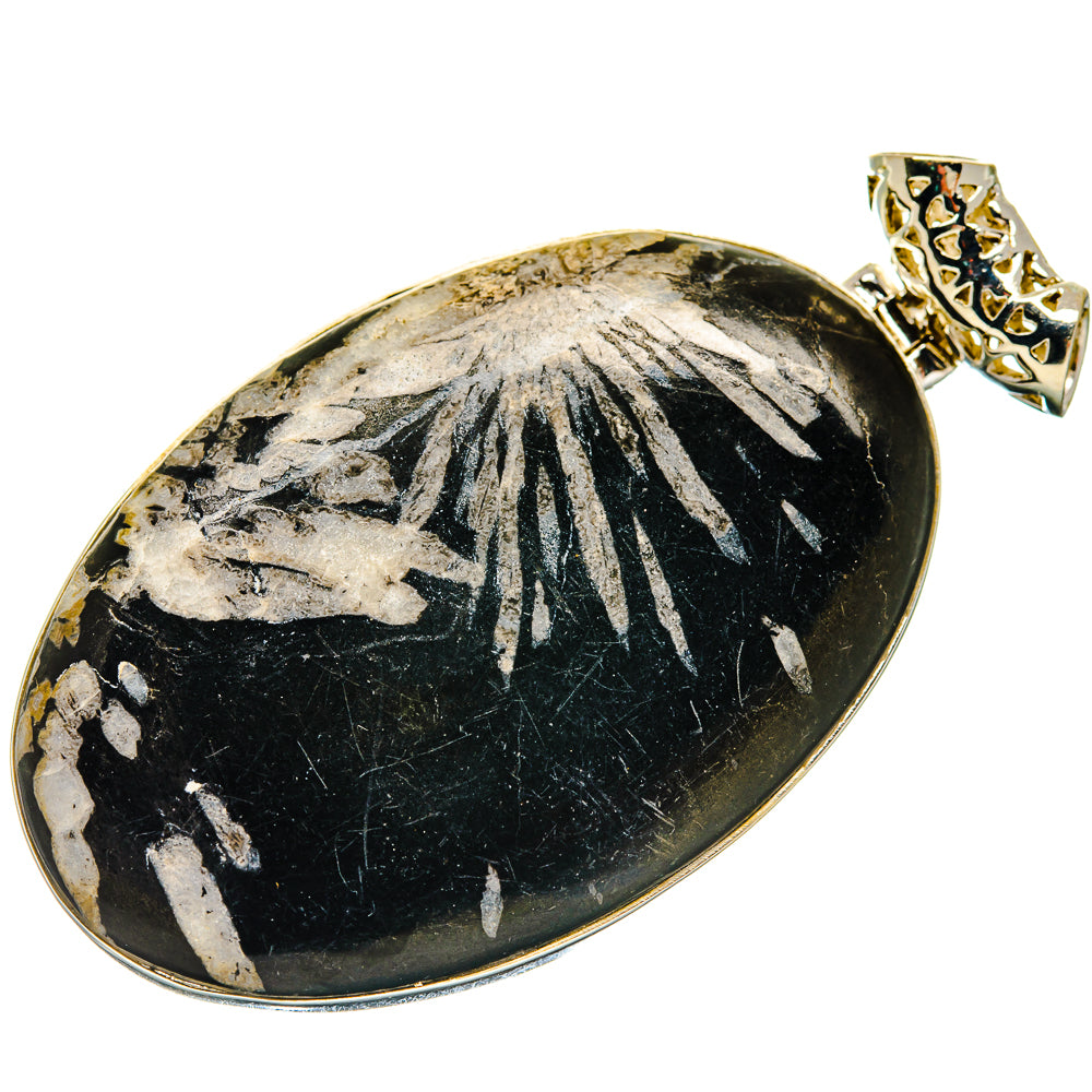 Chrysanthemum Stone Pendants handcrafted by Ana Silver Co - PD20182