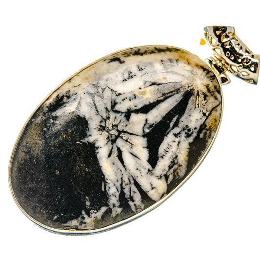 Chrysanthemum Stone Pendants handcrafted by Ana Silver Co - PD20185