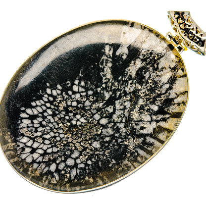 Chrysanthemum Stone Pendants handcrafted by Ana Silver Co - PD20188