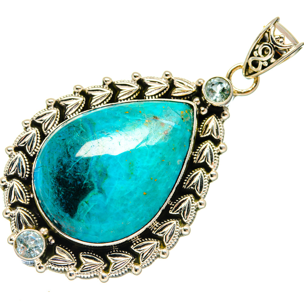 Chrysocolla Pendants handcrafted by Ana Silver Co - PD20192