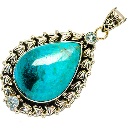 Chrysocolla Pendants handcrafted by Ana Silver Co - PD20192