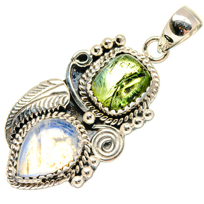 Rainbow Moonstone Pendants handcrafted by Ana Silver Co - PD20206