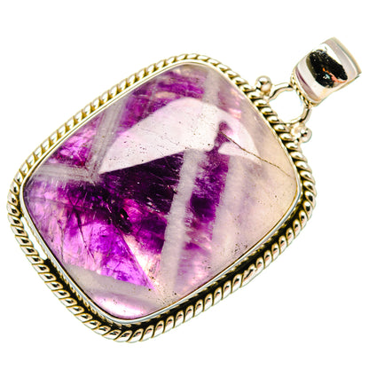 Chevron Amethyst Pendants handcrafted by Ana Silver Co - PD20208