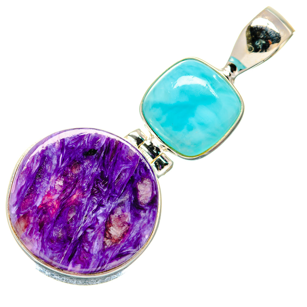 Charoite Pendants handcrafted by Ana Silver Co - PD20213