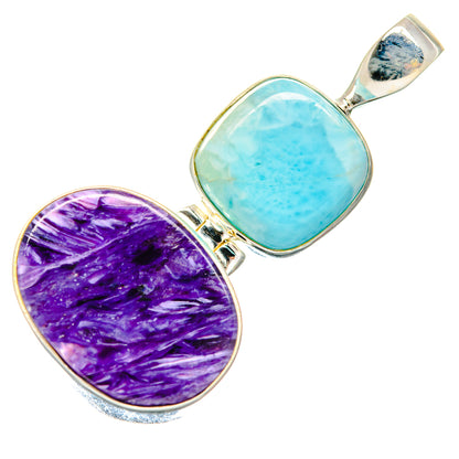 Charoite Pendants handcrafted by Ana Silver Co - PD20230