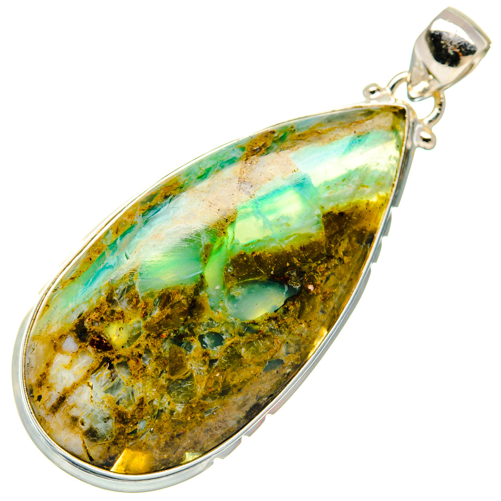 Peruvian Opal Pendants handcrafted by Ana Silver Co - PD20233