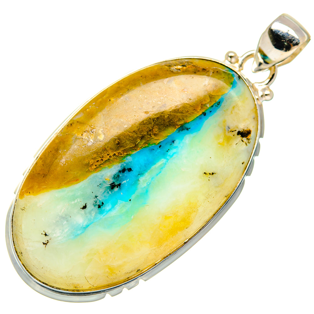 Peruvian Opal Pendants handcrafted by Ana Silver Co - PD20244