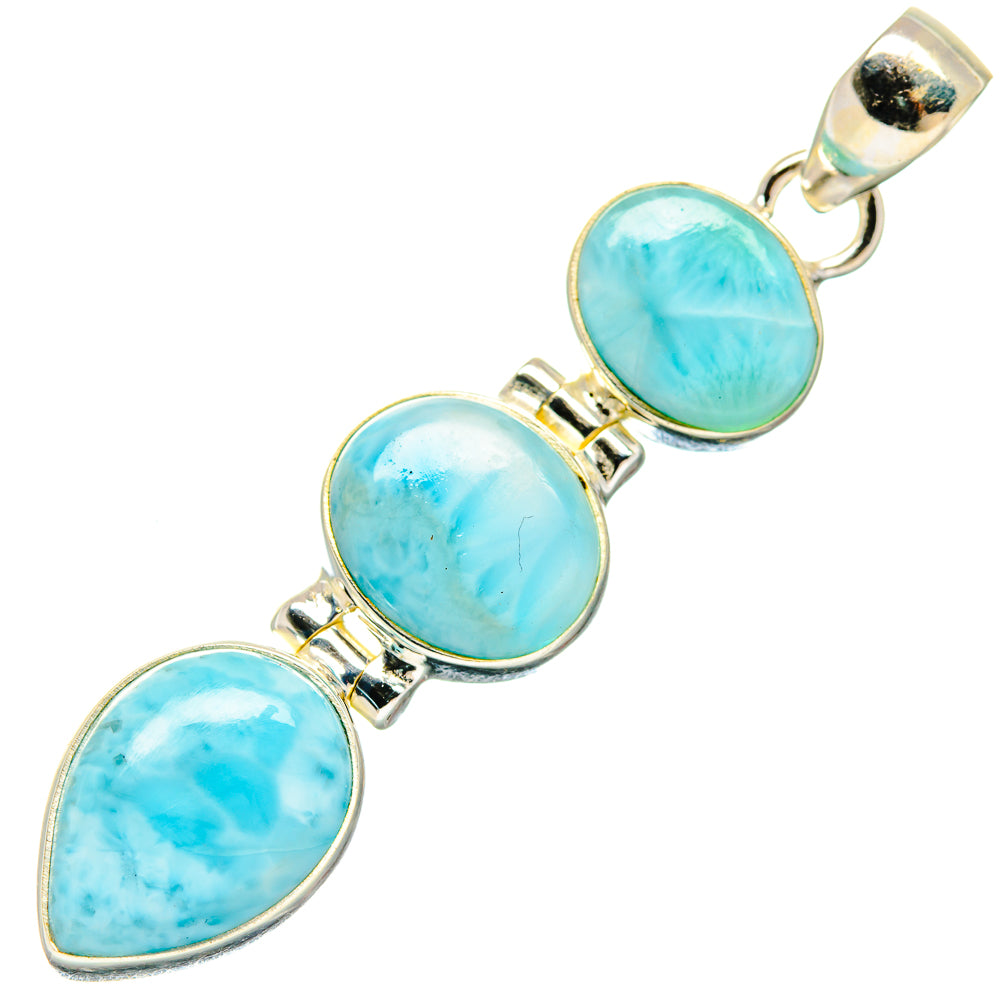 Larimar Pendants handcrafted by Ana Silver Co - PD20249