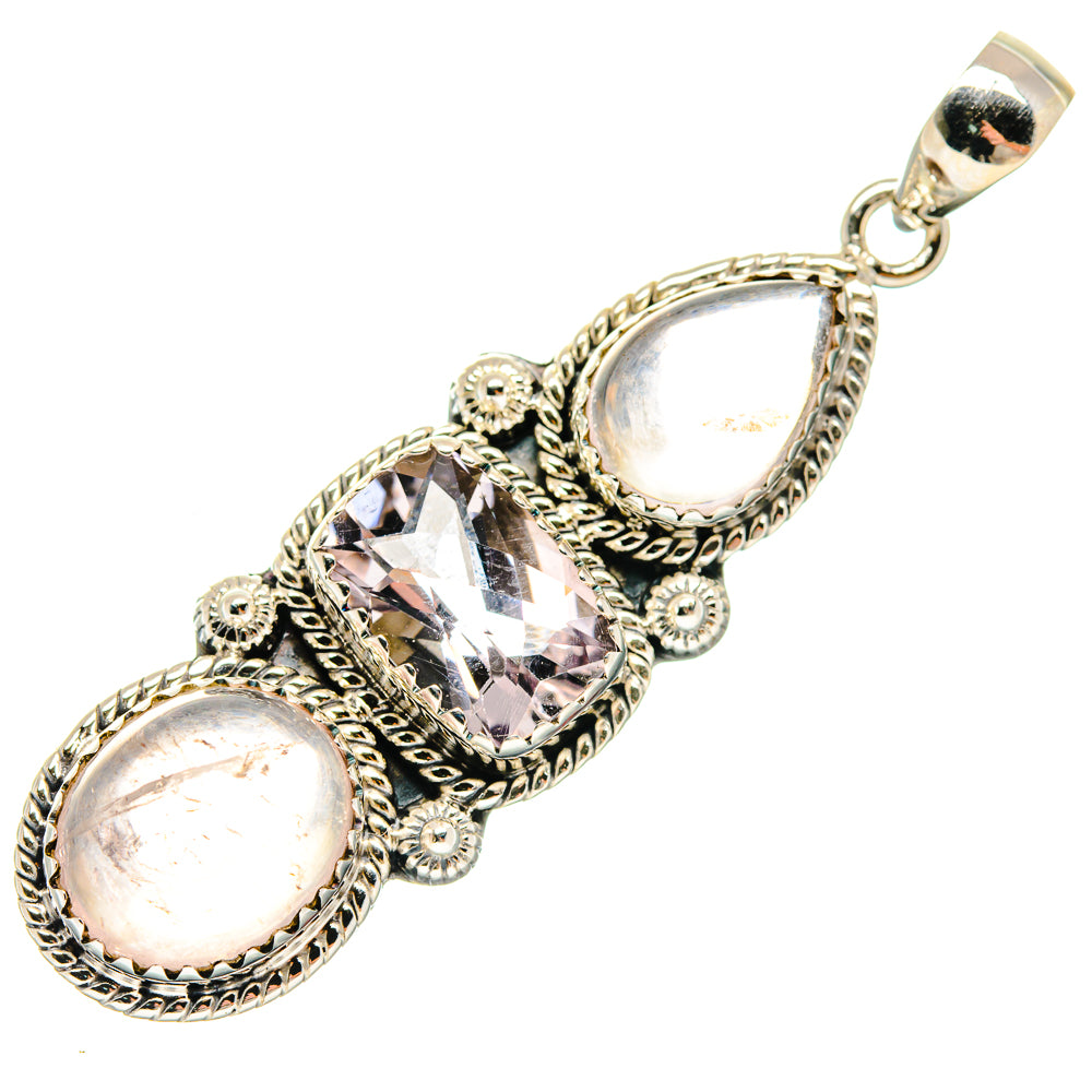Rainbow Moonstone Pendants handcrafted by Ana Silver Co - PD20273