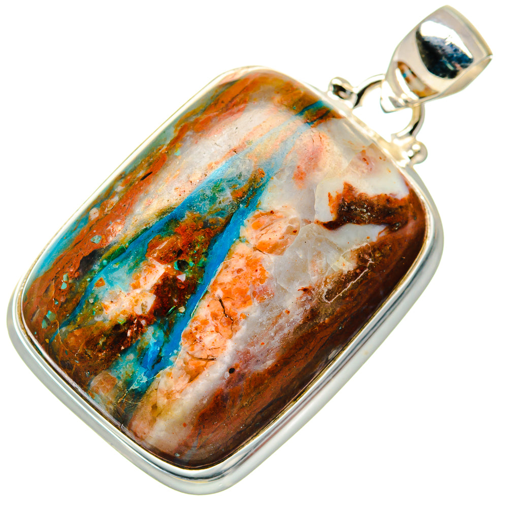 Peruvian Opal Pendants handcrafted by Ana Silver Co - PD20281