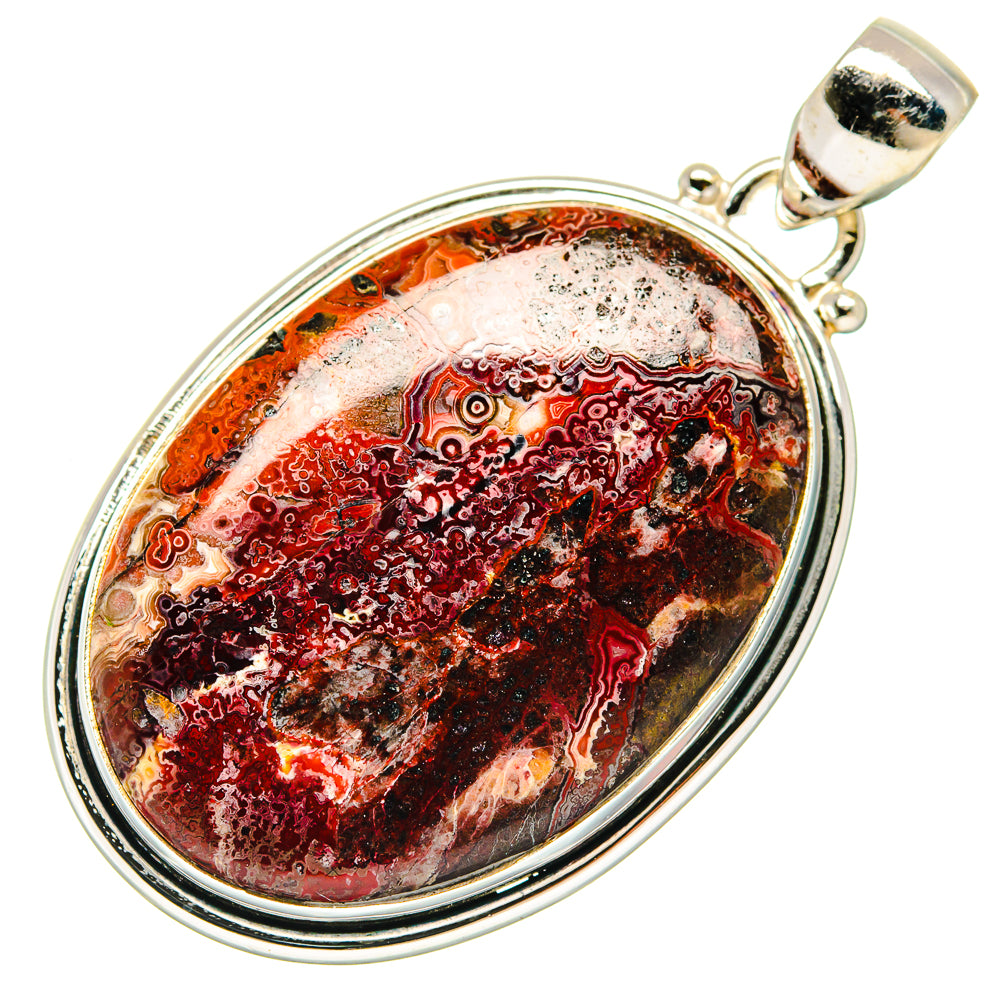 Moroccan Agate Pendants handcrafted by Ana Silver Co - PD20283 - Photo 2