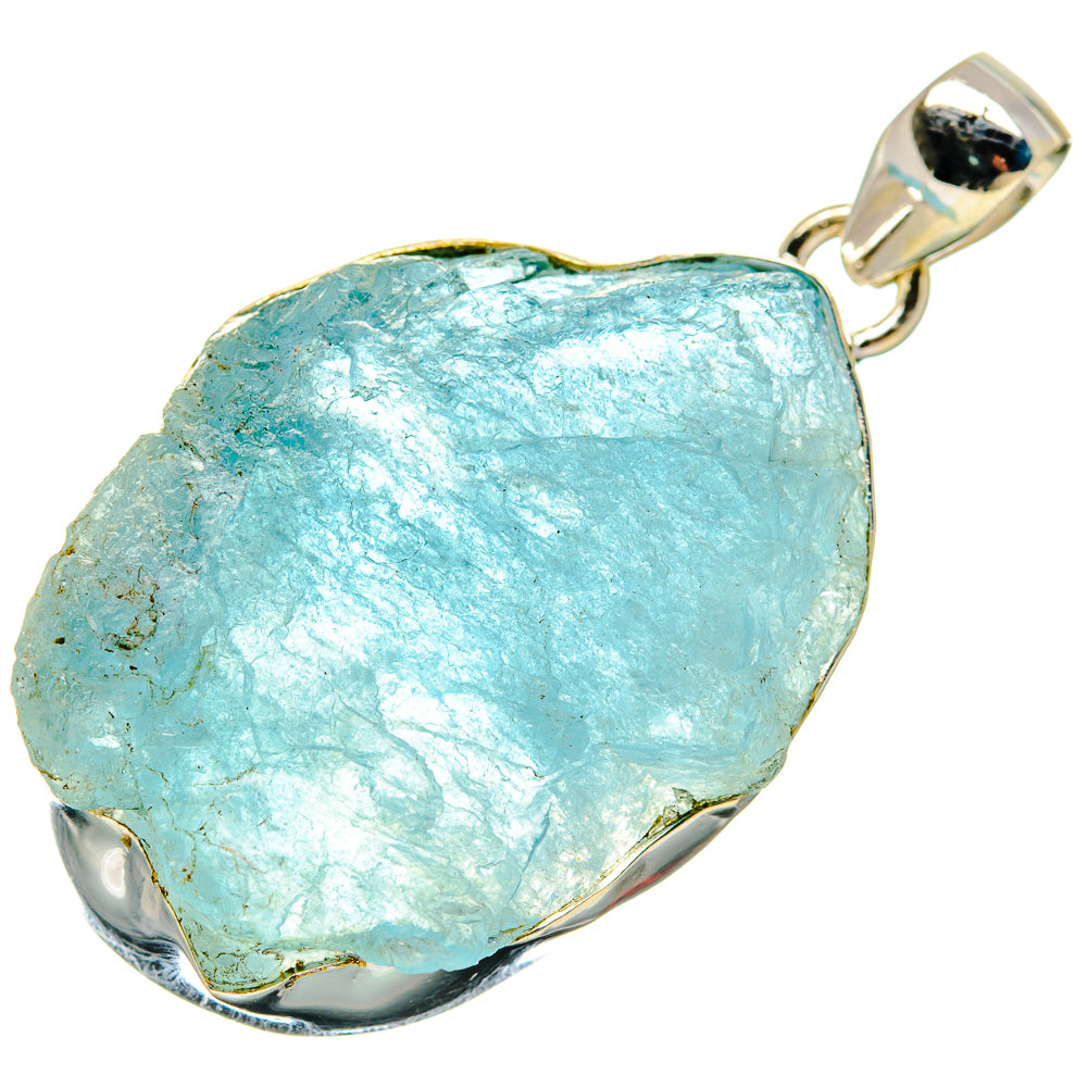 Aquamarine Pendants handcrafted by Ana Silver Co - PD20296