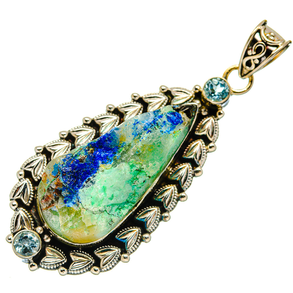 Azurite Pendants handcrafted by Ana Silver Co - PD20307