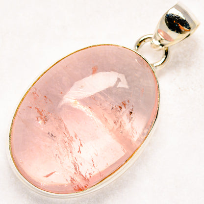Rose Quartz Pendants handcrafted by Ana Silver Co - PD20327 - Photo 2
