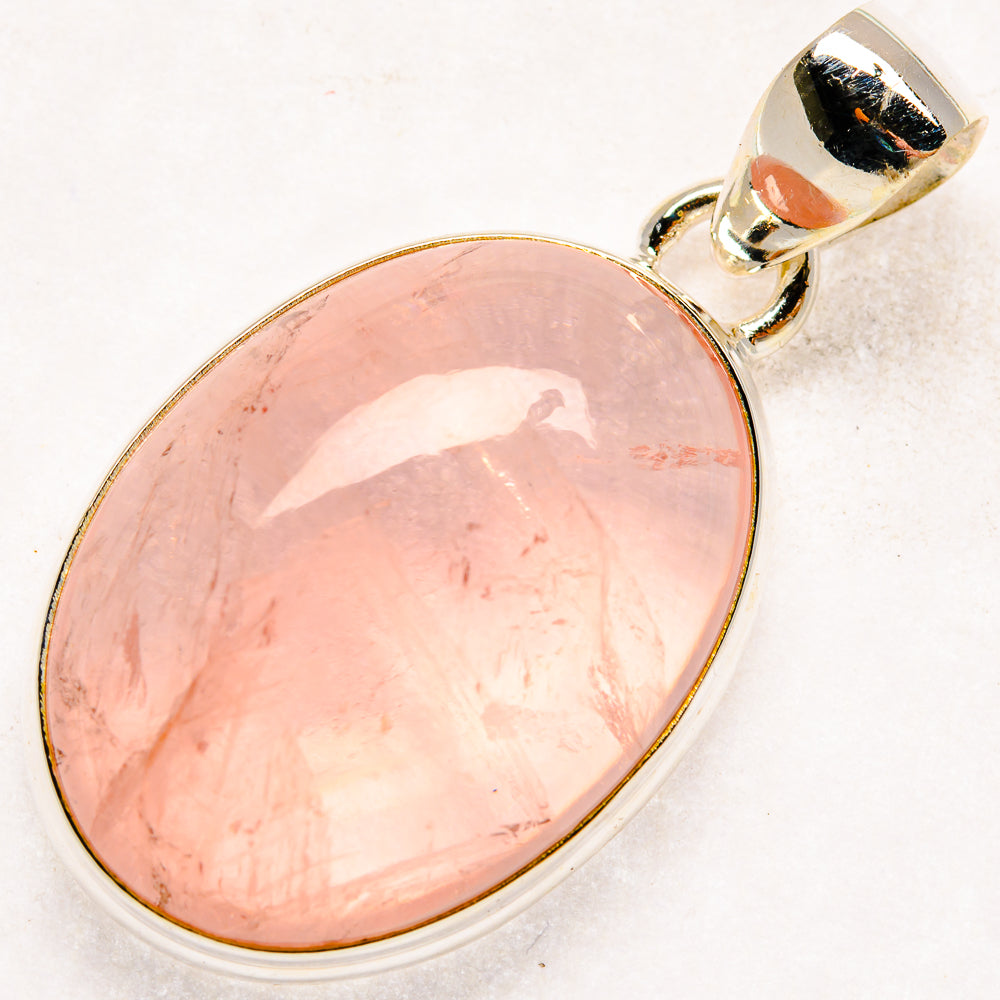 Rose Quartz Pendants handcrafted by Ana Silver Co - PD20330 - Photo 2