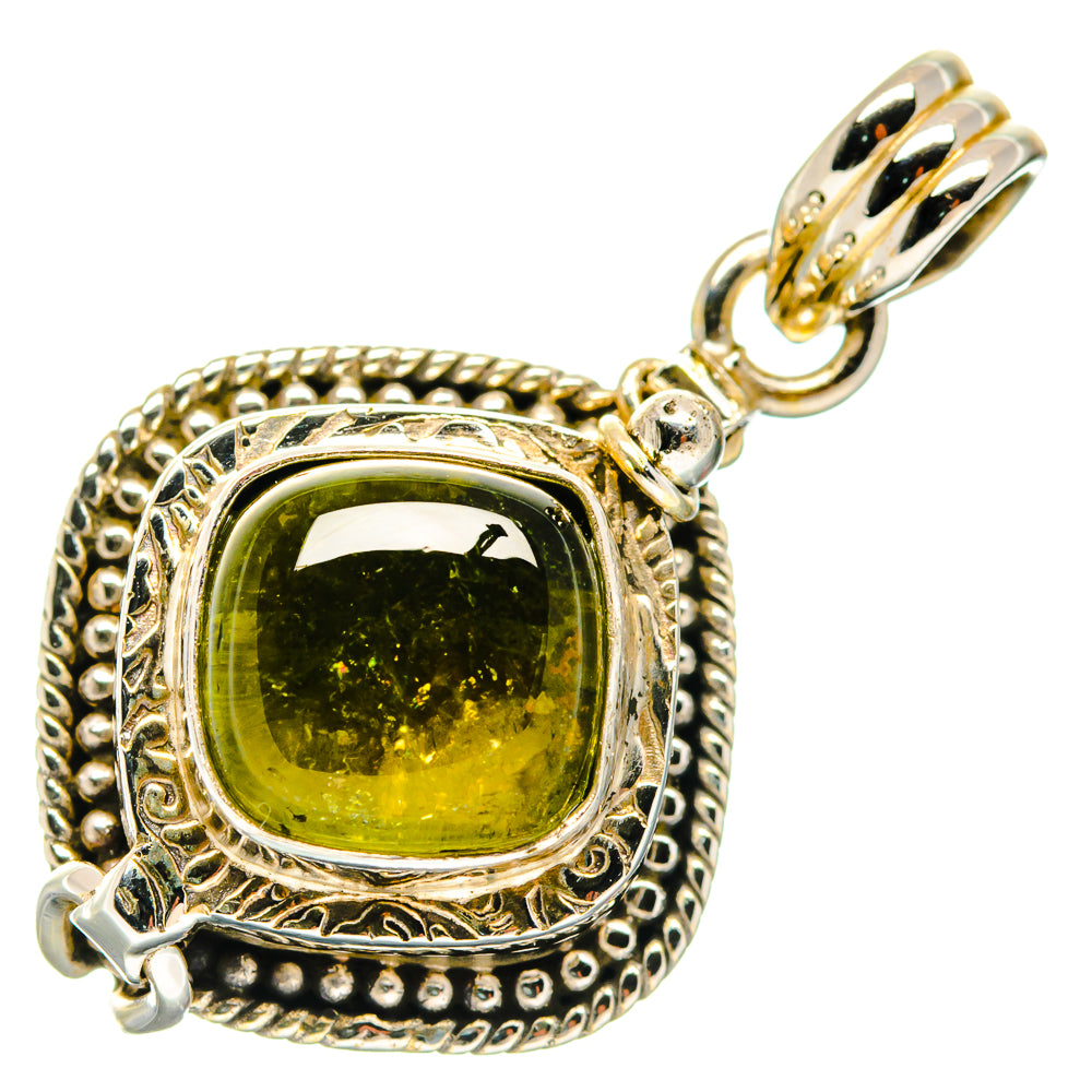 Green Tourmaline Pendants handcrafted by Ana Silver Co - PD20340