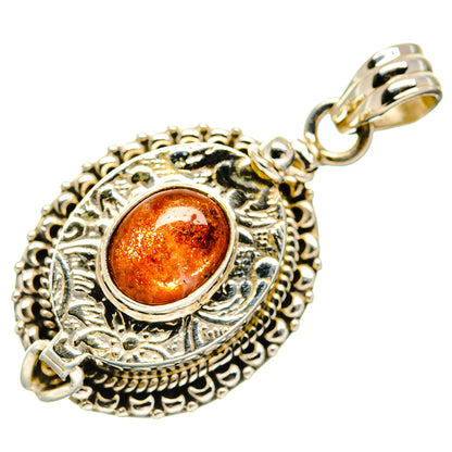 Sunstone Pendants handcrafted by Ana Silver Co - PD20341