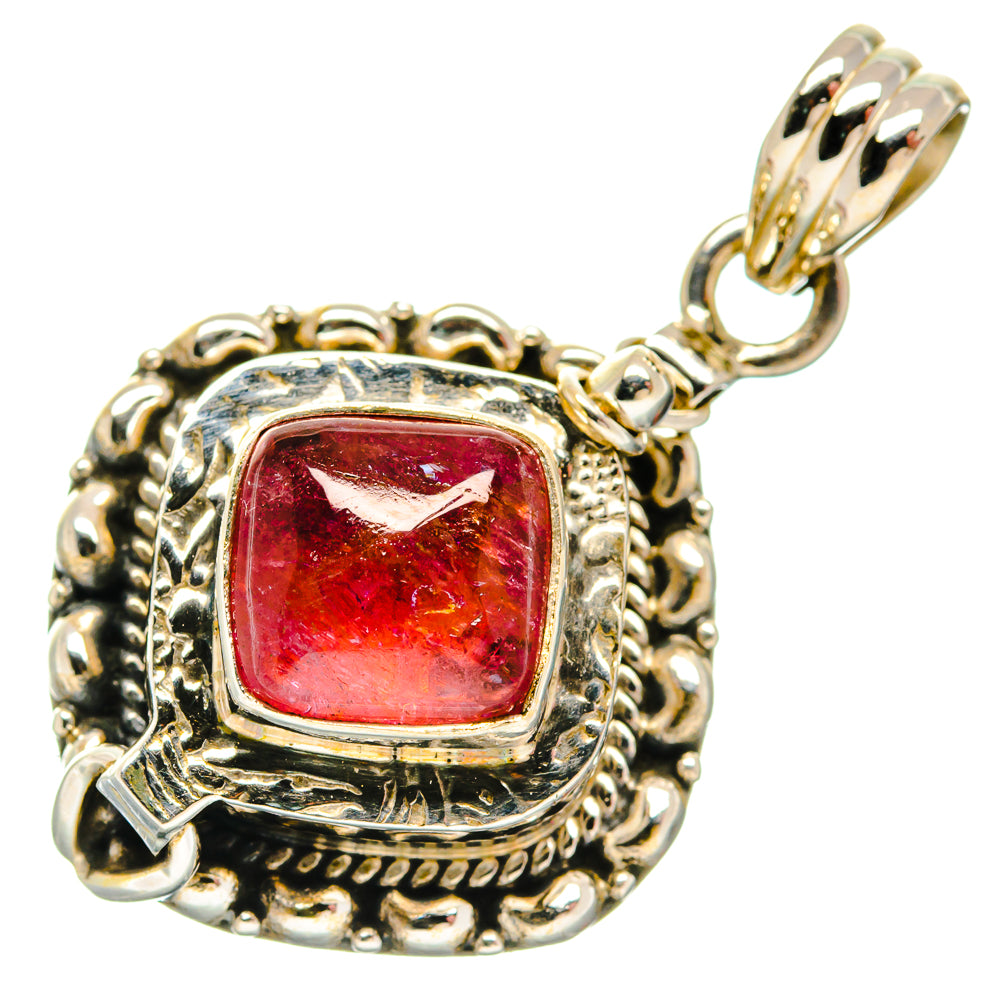 Pink Tourmaline Pendants handcrafted by Ana Silver Co - PD20349