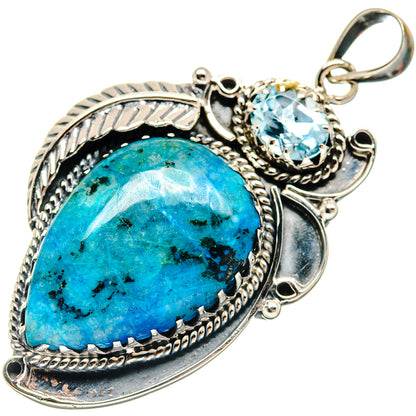 Chrysocolla Pendants handcrafted by Ana Silver Co - PD20354