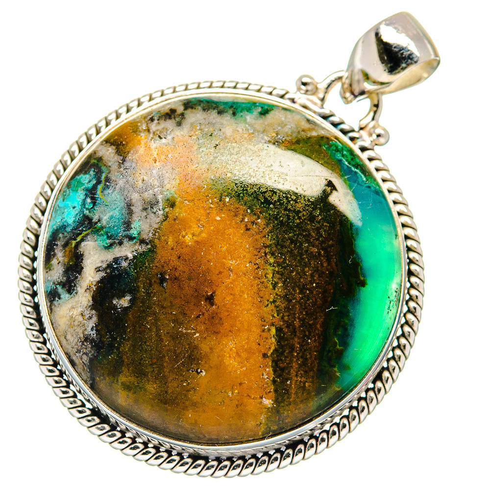 Peruvian Opal Pendants handcrafted by Ana Silver Co - PD20361