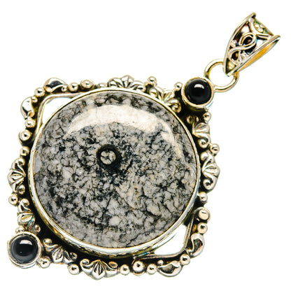 Moroccan Goniatite Fossil Pendants handcrafted by Ana Silver Co - PD20375