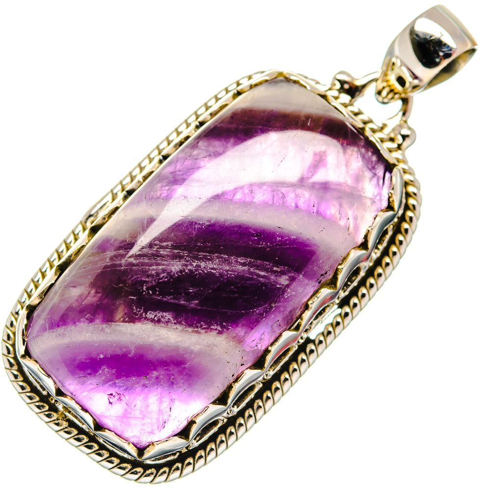 Chevron Amethyst Pendants handcrafted by Ana Silver Co - PD20377