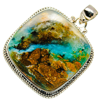 Peruvian Opal Pendants handcrafted by Ana Silver Co - PD20394