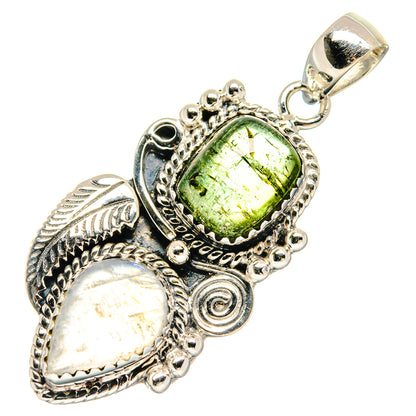 Rainbow Moonstone Pendants handcrafted by Ana Silver Co - PD20405