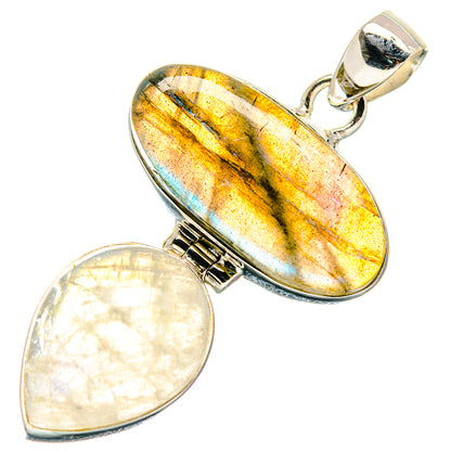 Labradorite Pendants handcrafted by Ana Silver Co - PD20406