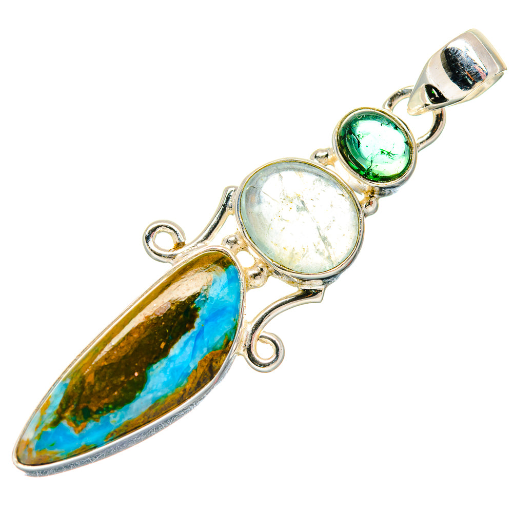 Chrysocolla Pendants handcrafted by Ana Silver Co - PD20408