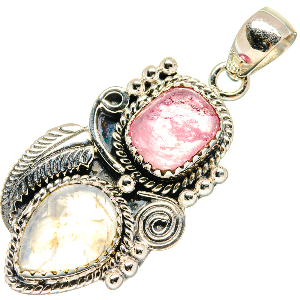 Rainbow Moonstone Pendants handcrafted by Ana Silver Co - PD20416