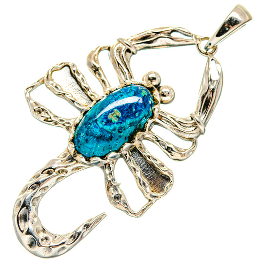 Chrysocolla Pendants handcrafted by Ana Silver Co - PD20417