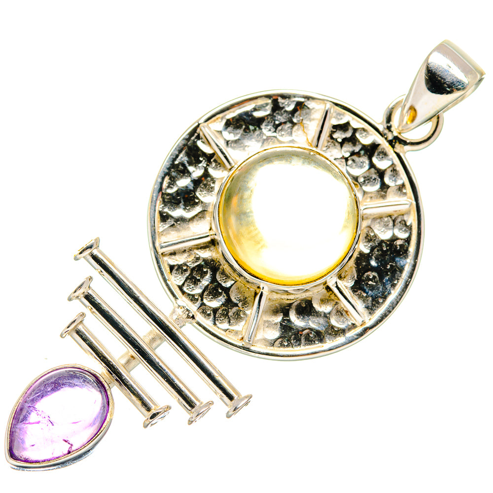 Citrine Pendants handcrafted by Ana Silver Co - PD20420
