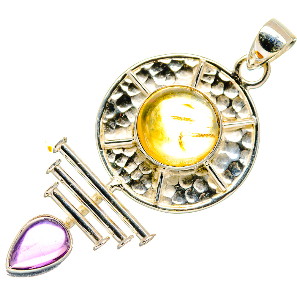 Citrine Pendants handcrafted by Ana Silver Co - PD20421