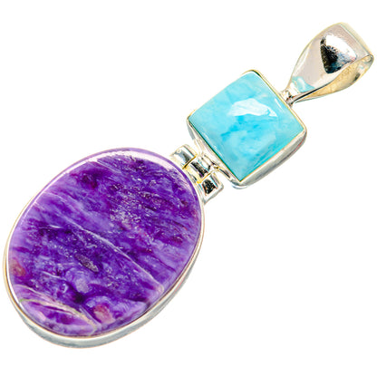 Charoite Pendants handcrafted by Ana Silver Co - PD20429