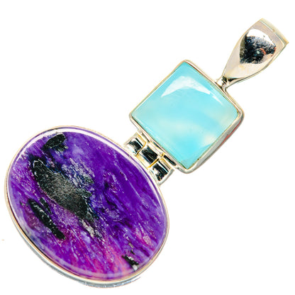 Charoite Pendants handcrafted by Ana Silver Co - PD20430